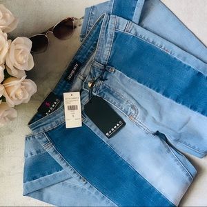 ‼️NWT Fashion Nova Split Tone Denim Size 5